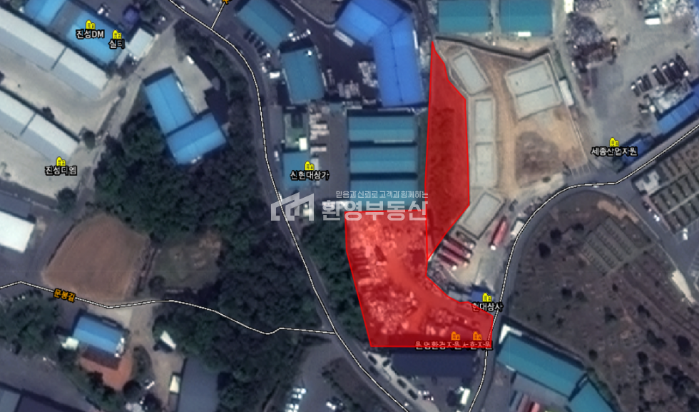 경기 고양일산동구 지영동 2차선접/자원순환시설공장,창고부지 매매 매물번호 10477 사진 1